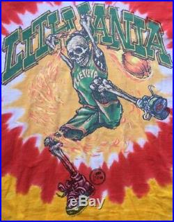 Vintage 90s Grateful Dead Lithuania Basketball T Shirt Men SZ XXL Fit DS NR
