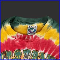 Vintage 90s Grateful Dead Lithuania Basketball T-shirt Liquid Blue Tee Size L