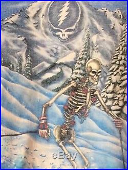 Vintage 90s Grateful Dead Long Sleeve Tie Dyed Shirt Mens L Anvil Ski Dead