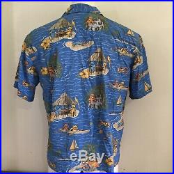 Vintage 90s Grateful Dead Mens Hawiian Shirt L Bears Tropical David Carey GDP