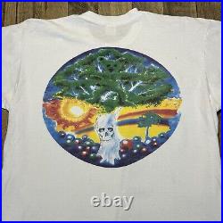 Vintage 90s Grateful Dead Peace Bear Shirt Men's XL White Single Stitch