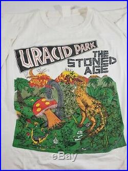Vintage 90s Grateful Dead Shirt Uracid Park Jurassic Park Garcia 1993 VTG Rare L