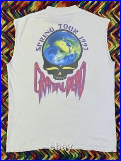 Vintage 90s Grateful Dead Spring Tour 1993 T-Shirt Rainforest Large Cut Sleeves