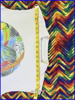 Vintage 90s Grateful Dead Spring Tour 1993 T-Shirt Rainforest Large Cut Sleeves