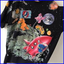 Vintage 90s Grateful Dead Standing On The Moon Rock Band Tee Shirt