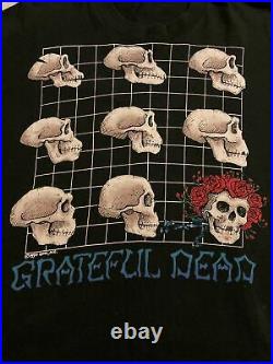 Vintage 90s Grateful Dead Strange Trip Tee. Single Stitched. Liquid Blue. XL