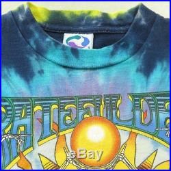 Vintage 90s Grateful Dead Summer Tour 1991 T-Shirt L Tie Dye Skeletons