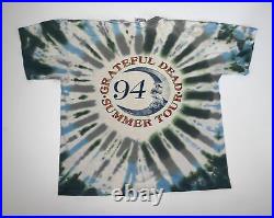 Vintage 90s Grateful Dead Summer Tour T-Shirt Size XL Tie-Dye 1994