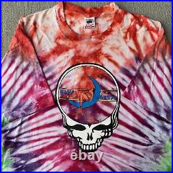 Vintage 90s Grateful Dead T-Shirt Blue Moon J Converse Lot Tee Tie Dye Size XL