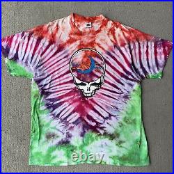 Vintage 90s Grateful Dead T-Shirt Blue Moon J Converse Lot Tee Tie Dye Size XL