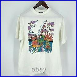 Vintage 90s Grateful Dead T Shirt L Bears Sailing Boat Single Stitch 1995 RARE