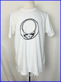 Vintage 90s Grateful Dead T-Shirt XL White Jerry Garcia Single Stitch