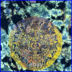 Vintage 90s Grateful Dead Tie Dye Aztec T-Shirt LARGE Single Stitch USA