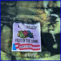Vintage 90s Grateful Dead Tie Dye Aztec T-Shirt LARGE Single Stitch USA