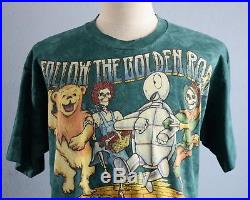 Vintage 90s Grateful Dead Tie Dye t shirt Fall Tour Concert 1994 Wizard of Oz XL