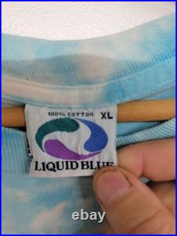 Vintage 90s Grateful Dead Tye Dye T-Shirt XL 1993 Liquid Blue Parachute Bears Vintage 90s Grateful Dead Tye Dye T-Shirt XL 1993 Liquid Blue Parachute Bears