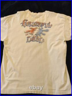 Vintage 90s Grateful Dead White Short-Sleeve Tee withSteal Your Face Sz. XL