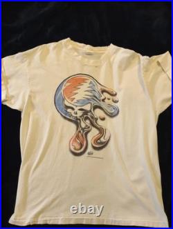 Vintage 90s Grateful Dead White Short-Sleeve Tee withSteal Your Face Sz. XL