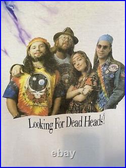 Vintage 90s Grateful Dead Wilson Tennis Shirt Looking For Deadheads Size XL RARE