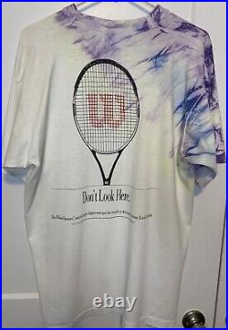 Vintage 90s Grateful Dead Wilson Tennis Shirt Looking For Deadheads Size XL RARE