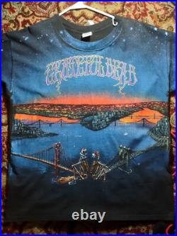 Vintage 90s Grateful Dead t-shirt, Large, Dead Set, Reckoning, Brockum, 1990