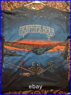 Vintage 90s Grateful Dead t-shirt, Large, Dead Set, Reckoning, Brockum, 1990