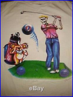 Vintage 90s Grateful Dead tour concert T Shirt 1994 Golf Golfing PGA USA L