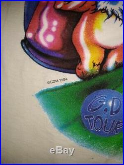 Vintage 90s Grateful Dead tour concert T Shirt 1994 Golf Golfing PGA USA L