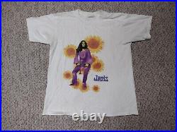 Vintage 90s Janis Joplin Flower Shirt L 90s Bob Dylan Neil Young Grateful Dead