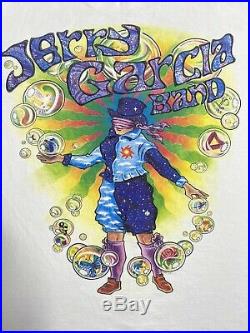 Vintage 90s Jerry Garcia Band Liquid Blue Tour T Shirt-XL Mint Grateful Dead USA
