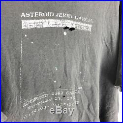 Vintage 90s Jerry Garcia Memorial T Shirt Size XL Asteroid Grateful Dead 1995