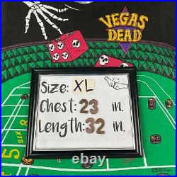 Vintage 90s Liquid Blue Grateful Dead Vegas Mens T Shirt All Over Print Size XL