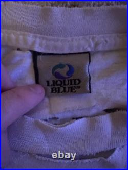 Vintage 90s Single Stitch Liquid Blue Grateful Dead Thrashes Tee Size Large USA