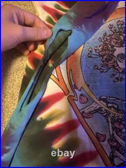 Vintage 90s Single Stitch Liquid Blue Grateful Dead Thrashes Tee Size Large USA