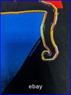 Vintage 90s Stanley Mouse Jerry Garcia Cats Under The Stars Grateful Dead Shirt