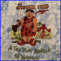 Vintage 90s The Grateful Fred Weed Bong T Shirt grateful dead Tie Dye Size XXL