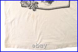 Vintage 90s XL Ivory Jerry Garcia Jasper Grateful Dead Portrait T Shirt THRASHED
