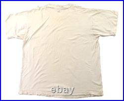 Vintage 90s XL Ivory Jerry Garcia Jasper Grateful Dead Portrait T Shirt THRASHED