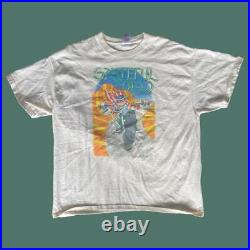 Vintage 90s white Grateful Dead Uncle Sam 1999 T-shirt Size XXL