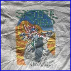Vintage 90s white Grateful Dead Uncle Sam 1999 T-shirt Size XXL