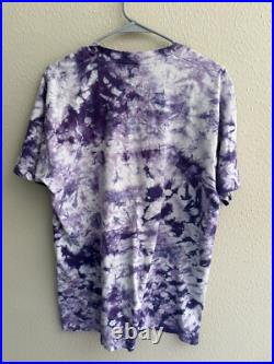 Vintage 92' Rare Grateful Dead Shirt jester smile tie dye Purple T-shirt Size L