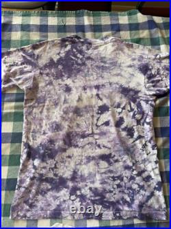 Vintage 92' Rare Grateful Dead Shirt jester smile tie dye Purple T-shirt Size L