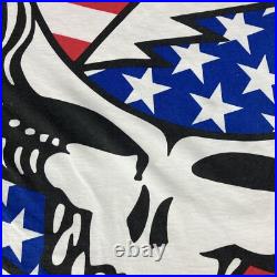 Vintage 93 AOP GRATEFUL DEAD skull summer tour XL single stitch on Liquid Blue