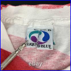 Vintage 93 AOP GRATEFUL DEAD skull summer tour XL single stitch on Liquid Blue