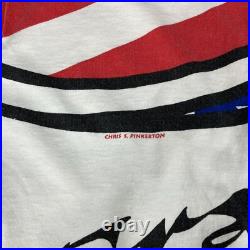 Vintage 93 AOP GRATEFUL DEAD skull summer tour XL single stitch on Liquid Blue