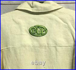 Vintage 93 Grateful Dead Bill Graham BGP Buttonup Hemp Shirt XL & Backstage Pass