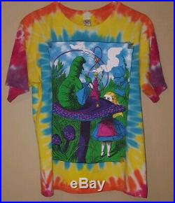 Vintage Alice In Wonderland Tye Dye Shirt Small Grateful Dead 90s 2000s Disney