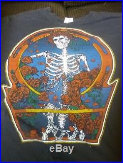 Vintage Black Grateful Dead 1980 T-shirt Original Great Condition Made in USA