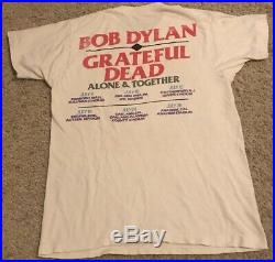 Vintage Bob Dylan Grateful Dead Alone Together Tour Shirt 80s 1987 Band