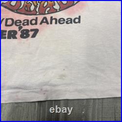 Vintage Bob Dylan Grateful Dead Shirt Mens Small Summer 87 Tour Concert Band 80s